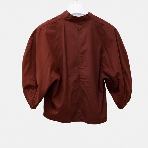 Marni Brown Lavaillare Puff Sleeve Top - Picture 3 of 12